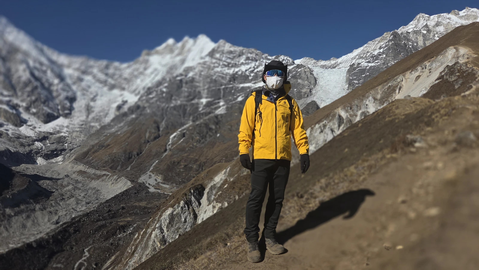 Migon Kim on a mountain trail